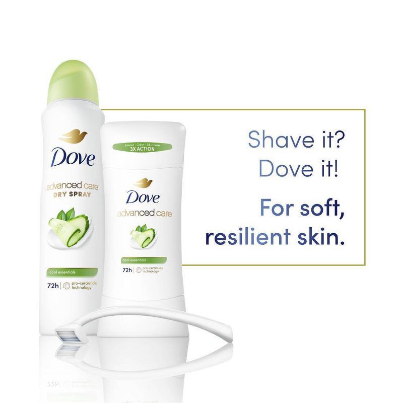 slide 4 of 9, Dove Beauty Advanced Care Cool Essentials 72-Hour Women's Antiperspirant & Deodorant - 2.6oz/2pk, 2 ct; 2.6 oz