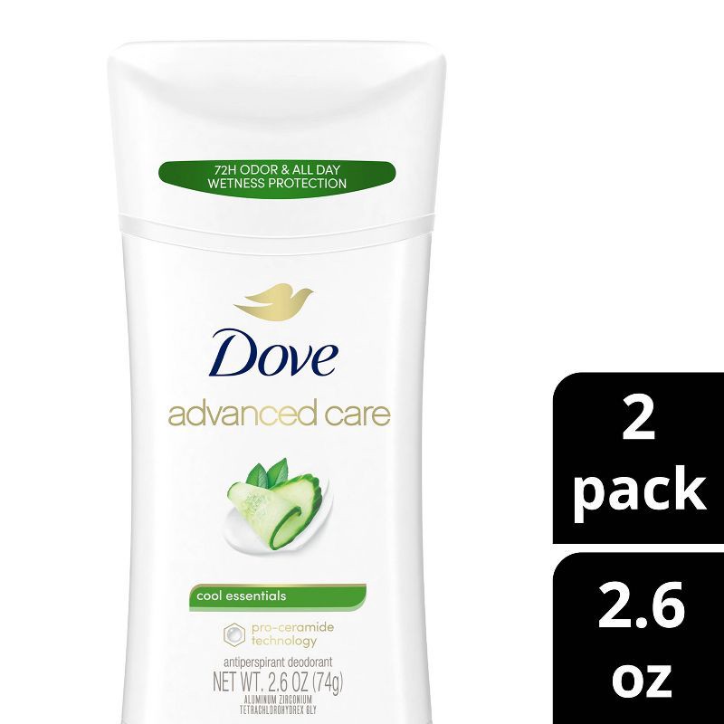 slide 1 of 12, Dove Beauty Advanced Care Cool Essentials 48-Hour Women's Antiperspirant & Deodorant, 1 ct