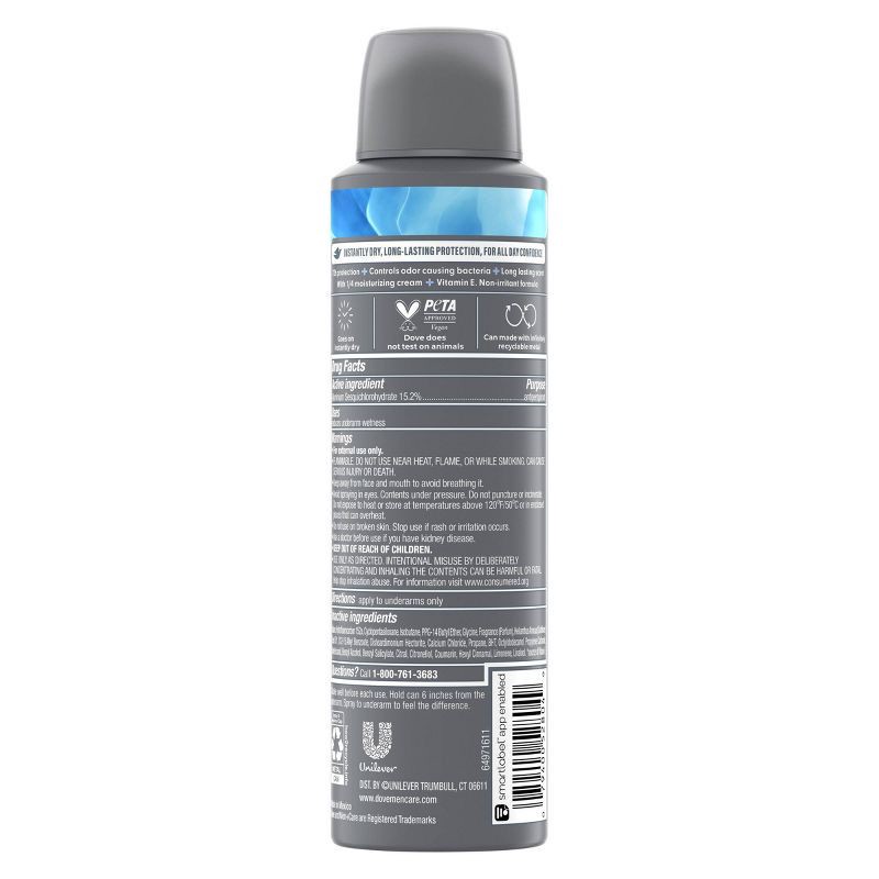 slide 2 of 8, Dove Men+Care 72-Hour Dry Spray Antiperspirant & Deodorant Cool Fresh - 3.8oz, 3.8 oz
