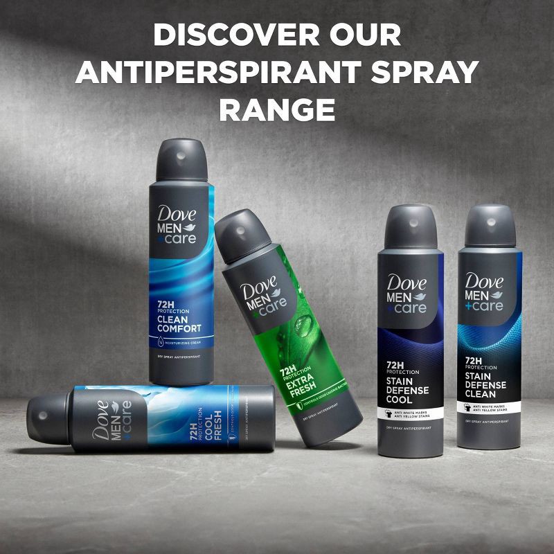 slide 6 of 8, Dove Men+Care 72-Hour Dry Spray Antiperspirant & Deodorant Cool Fresh - 3.8oz, 3.8 oz