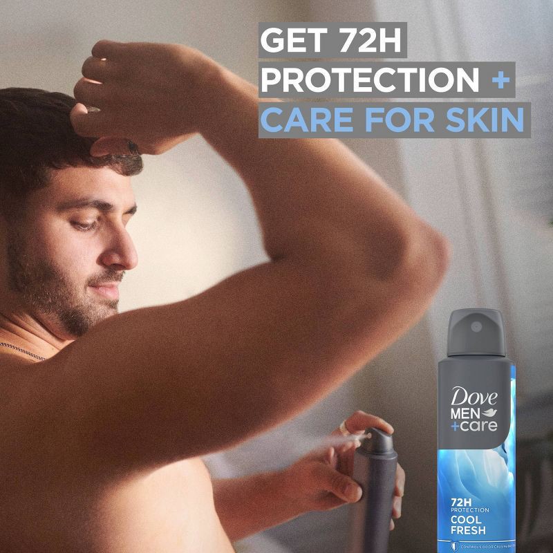 slide 7 of 8, Dove Men+Care 72-Hour Dry Spray Antiperspirant & Deodorant Cool Fresh - 3.8oz, 3.8 oz