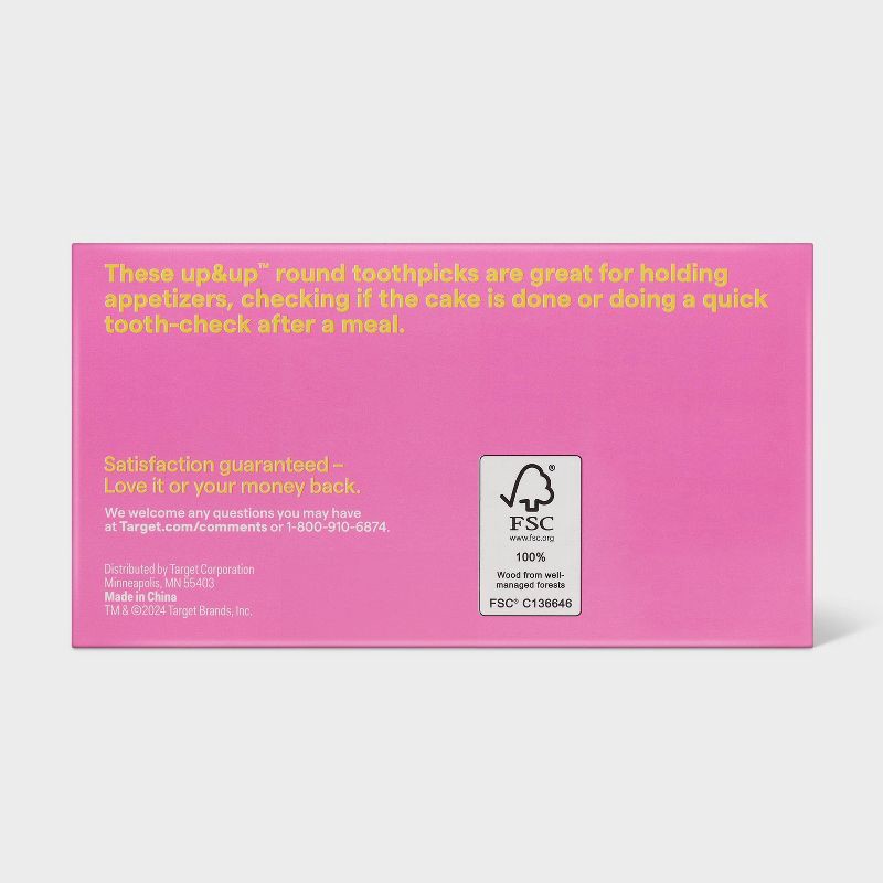 slide 3 of 3, Round Toothpicks - 800ct - up&up™, 800 ct