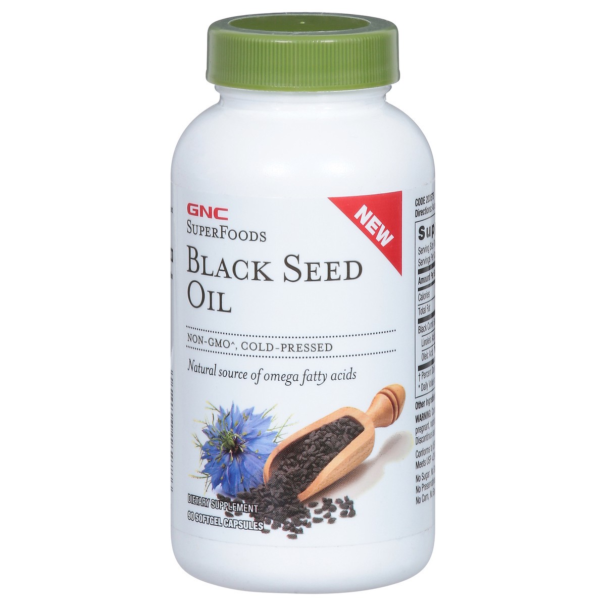 slide 7 of 14, GNC SuperFoods Softgels Capsules Cold-Pressed Black Seed Oil 90 Capsules, 90 ct