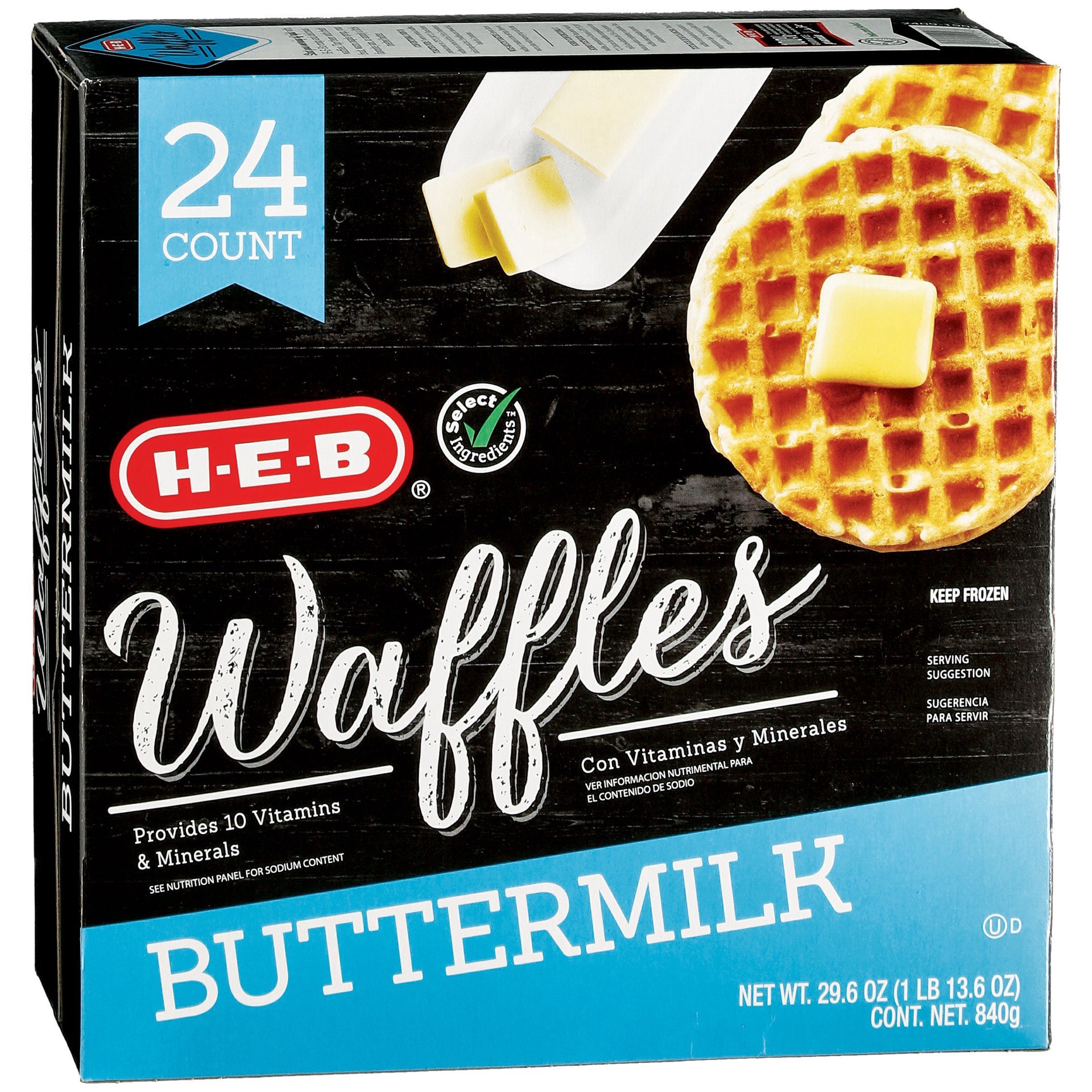 slide 1 of 1, Krusteaz Belgian Waffles, 24 ct
