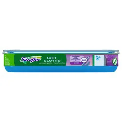 Swiffer Sweep + Mop, Wet Pads Refill, Floor Cleaner, Cleaning Cloths, Lavender, 12ct