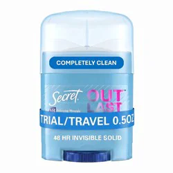Secret Outlast Xtend Completely Clean Mini Invisible Solid Antiperspirant and Deodorant - Travel Size - 0.5oz