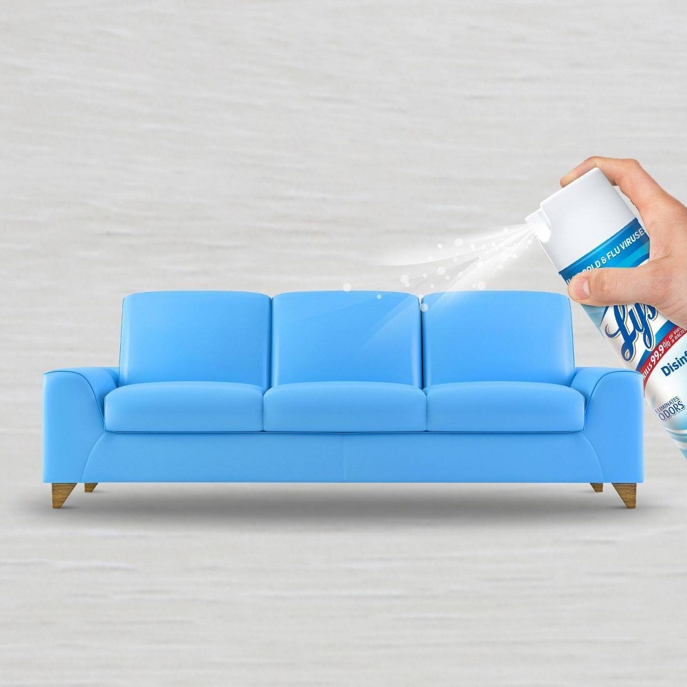 slide 9 of 9, Lysol Crisp Linen Disinfectant Spray To Go, 1 oz