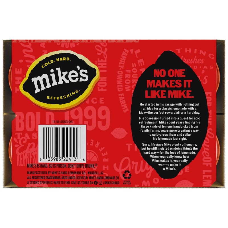 slide 13 of 13, Mike's Hard Lemonade Mike's Hard Strawberry Lemonade - 6pk/11.2 fl oz Bottles, 6 ct; 11.2 fl oz