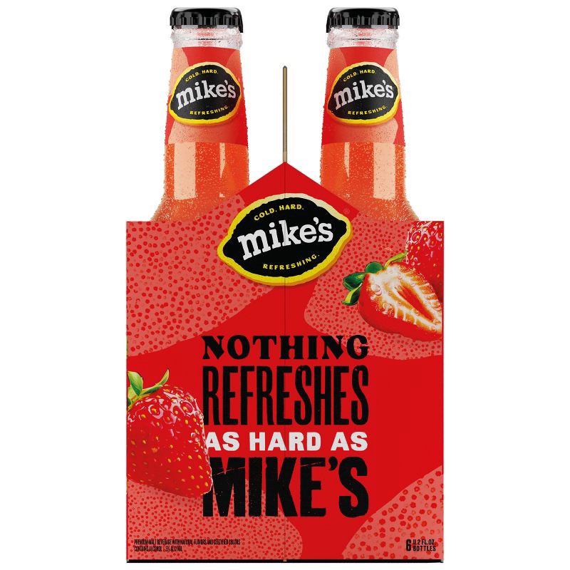 slide 10 of 13, Mike's Hard Lemonade Mike's Hard Strawberry Lemonade - 6pk/11.2 fl oz Bottles, 6 ct; 11.2 fl oz