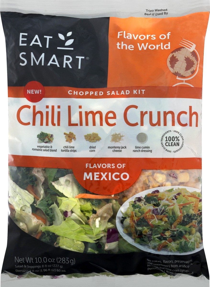 slide 6 of 9, Eat Smart Chili Lime Crunch Chopped Salad Kit 10 oz, 10 oz