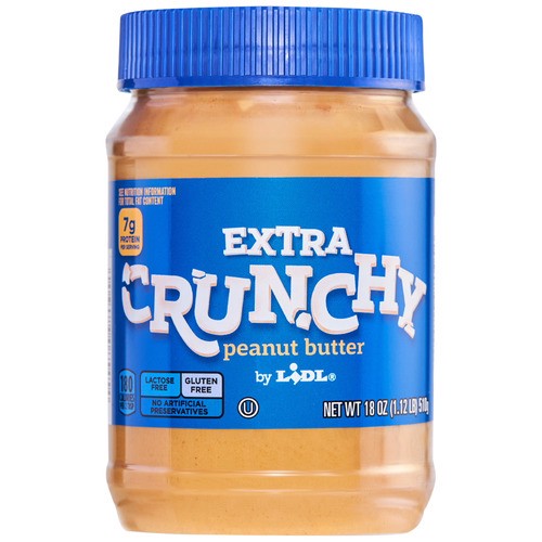 slide 1 of 1, extra crunchy peanut butter, 18 oz