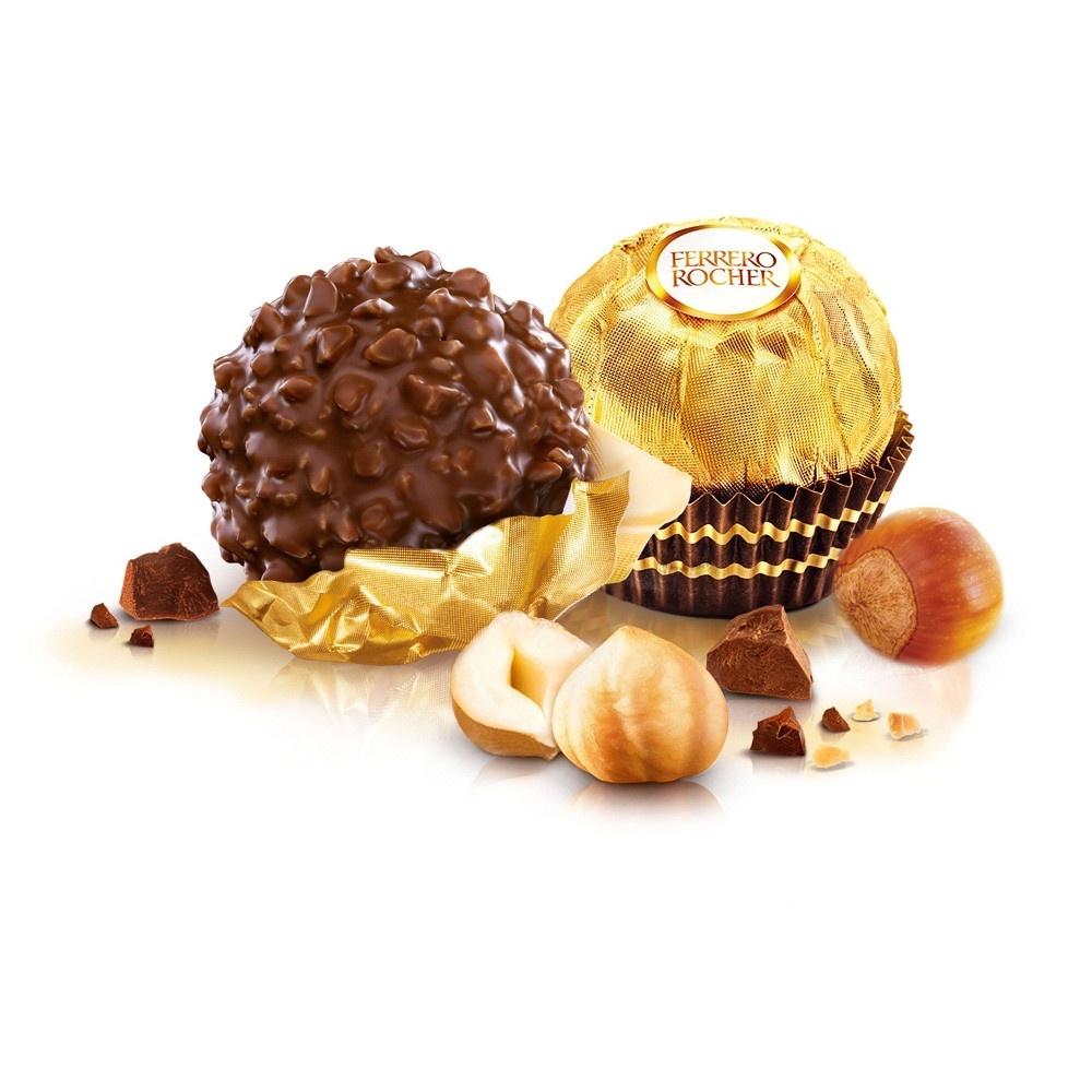 slide 5 of 5, Ferrero Rocher Grand Ferrero Rocher Milk Chocolate and Hazelnut Ornament, 3.5 oz