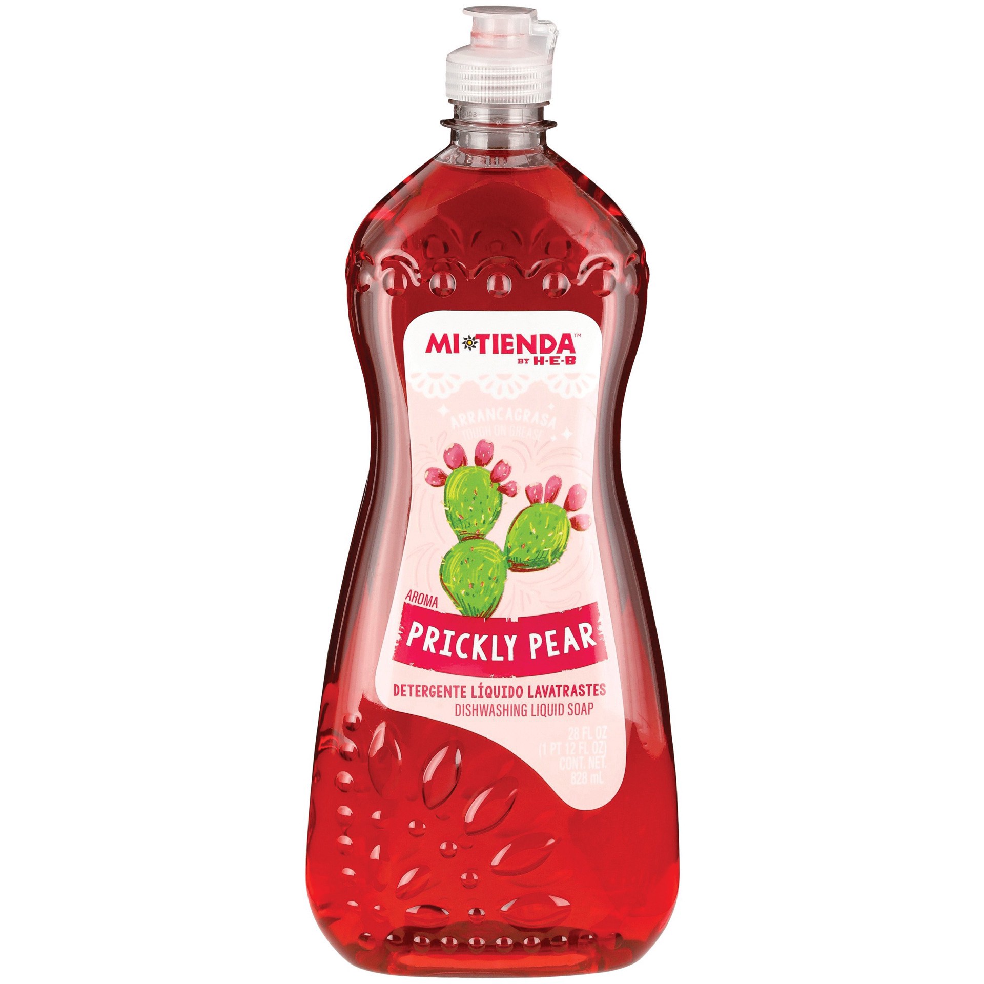 slide 1 of 1, H-E-B Mi Tienda Dishwashing Liquid Soap - Prickly Pear, 28 oz