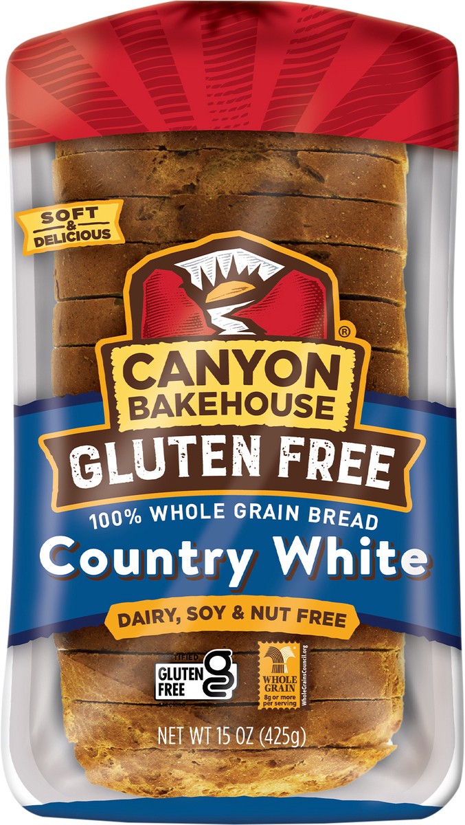 slide 3 of 11, Canyon Bakehouse Gluten Free Country White Whole Grain Bread 15 oz. Bag, 15 oz