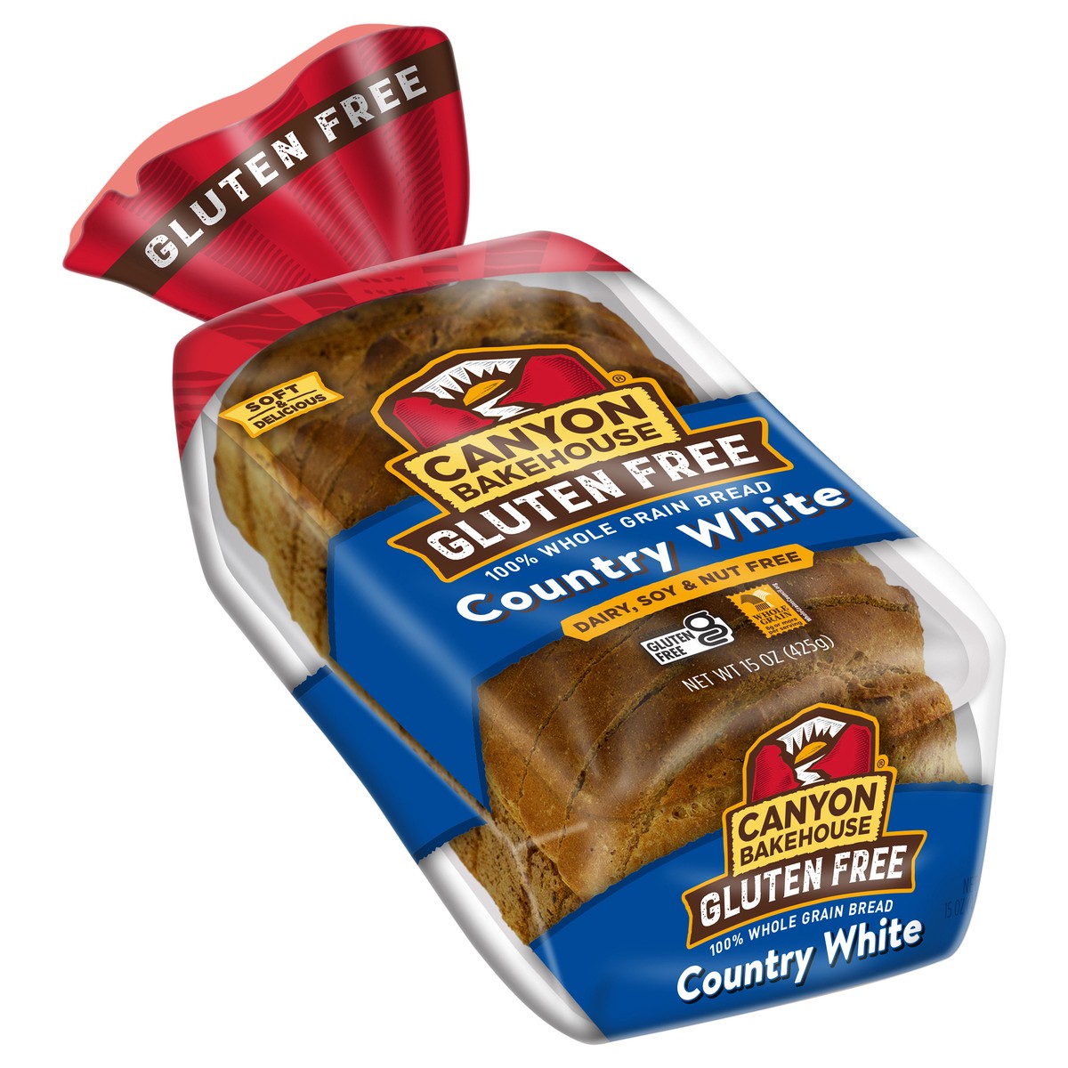 slide 2 of 11, Canyon Bakehouse Gluten Free Country White Whole Grain Bread 15 oz. Bag, 15 oz