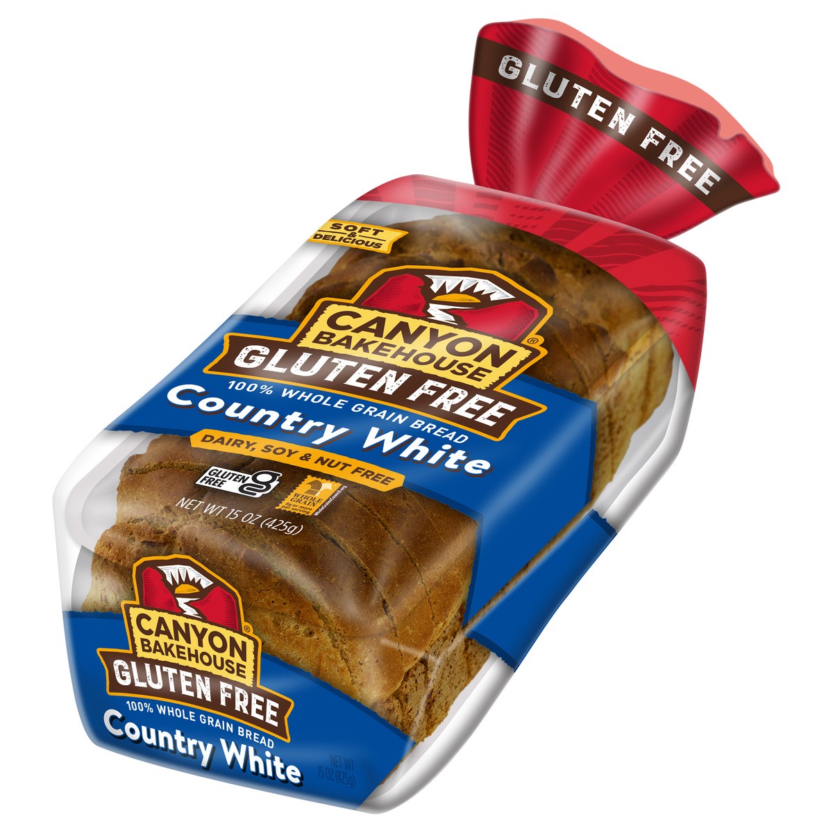 slide 5 of 11, Canyon Bakehouse Gluten Free Country White Whole Grain Bread 15 oz. Bag, 15 oz