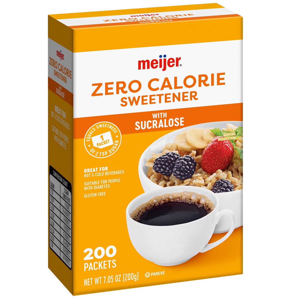 slide 5 of 29, Meijer Zero Calorie Sweetener with Sucralose, 200 ct