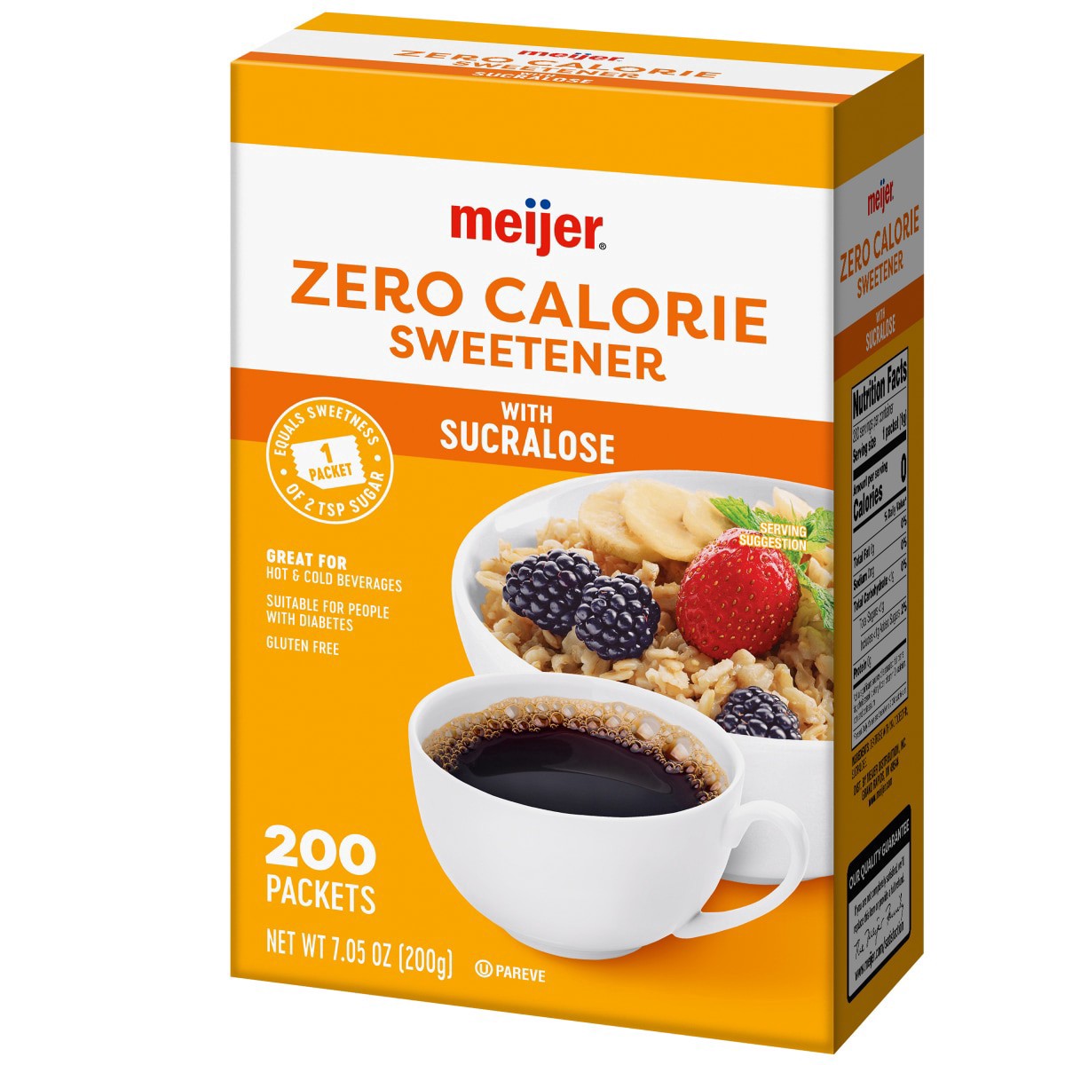 slide 9 of 29, Meijer Zero Calorie Sweetener with Sucralose, 200 ct