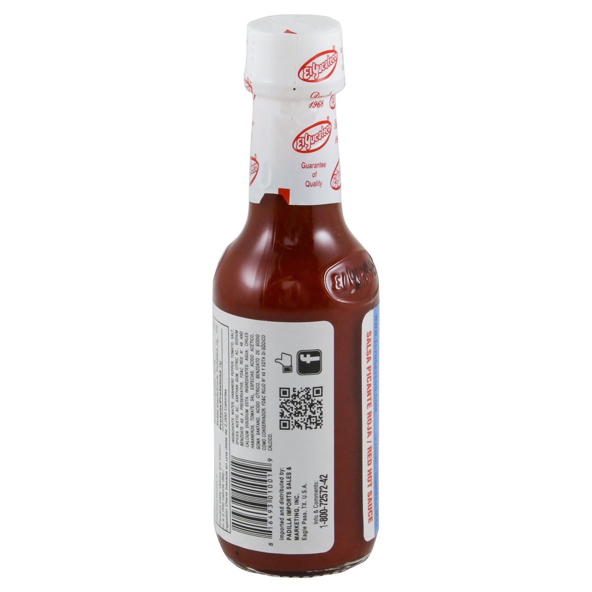 slide 4 of 4, El Yucateco Red Chile Habanero Hot Sauce, 4 oz