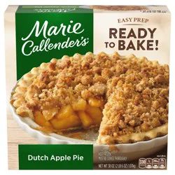 Marie Callender''s Dutch Apple Pie, Ready to Bake Frozen Dessert, 38 oz.