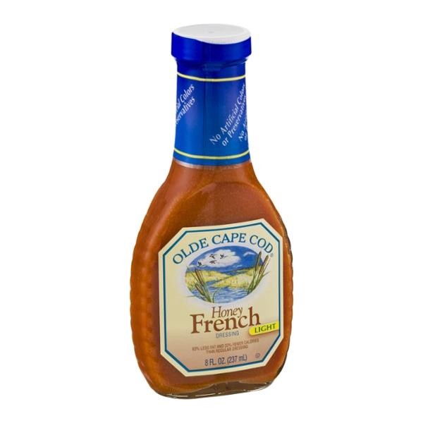 slide 1 of 1, Olde Cape Cod Dressing, Honey French, Light, 8 fl oz