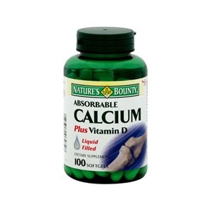 slide 1 of 1, Nature's Bounty Absorbable Calcium Plus Vitamin D Softgels, 100 ct