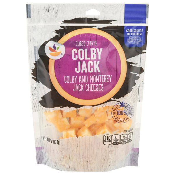 slide 1 of 1, Cubed Colby Jack Cheese, 6 oz