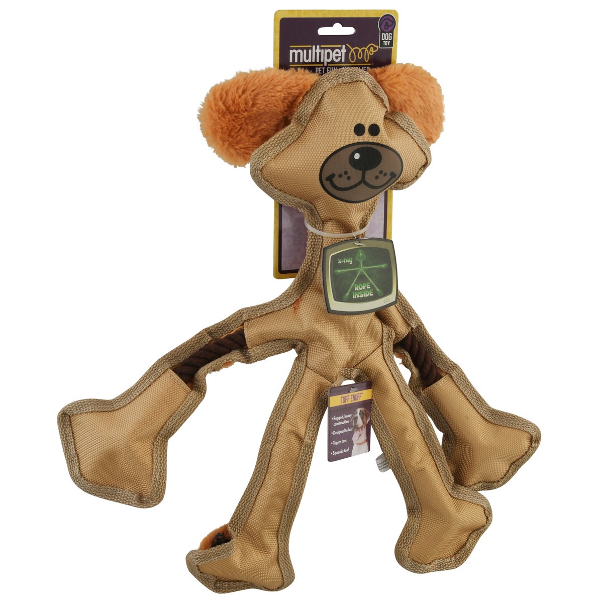 slide 9 of 9, MultiPet Tuff Enuff Skele-Rope Dog Toy 1 ea, 1 ct