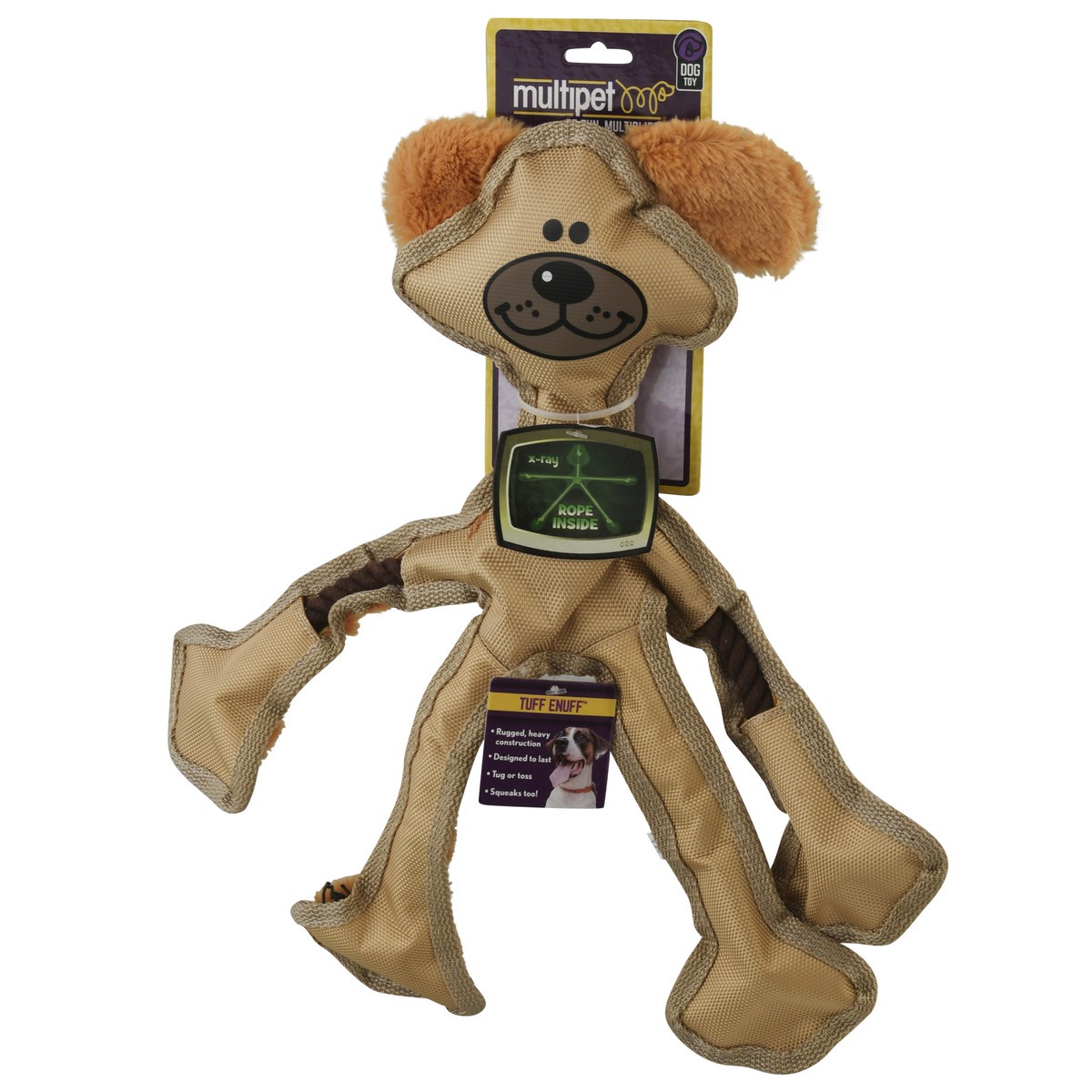 slide 6 of 9, MultiPet Tuff Enuff Skele-Rope Dog Toy 1 ea, 1 ct