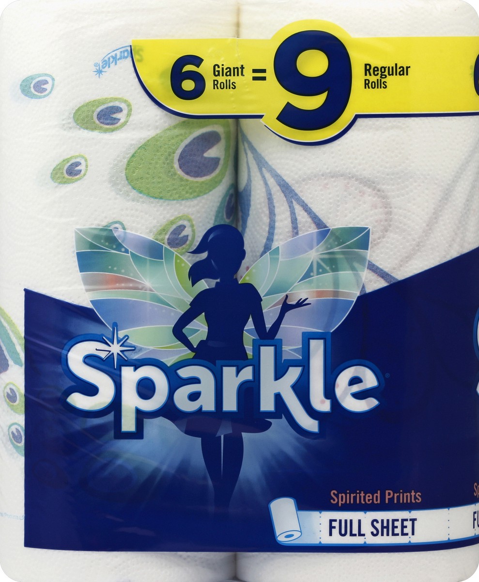 slide 3 of 4, Sparkle Full Sheet Paper Towels - 6 Giant Rolls, 8 ct