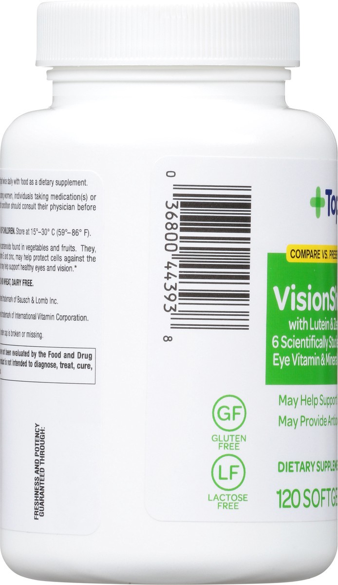 slide 9 of 9, TopCare Vitamin Vision Sheild Softgels, 120 ct