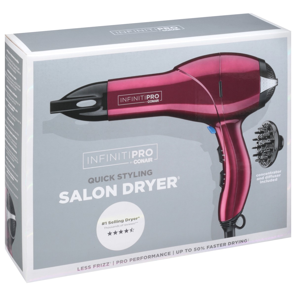 slide 3 of 9, Conair InfinitiPro Bordeaux Quick Styling Salon Dryer 1 ea, 1 ct