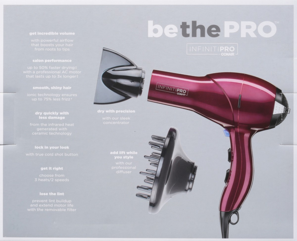 slide 8 of 9, Conair InfinitiPro Bordeaux Quick Styling Salon Dryer 1 ea, 1 ct