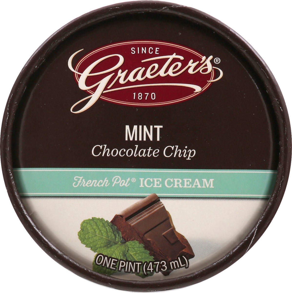 slide 9 of 9, Graeter's Mint Chocolate Chip Ice Cream, 1 pint