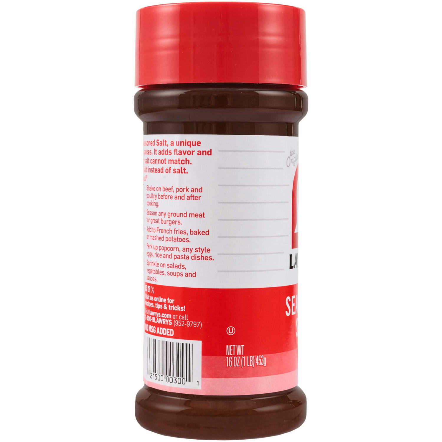 slide 4 of 8, Lawrys Lawry's Seasoned Salt, 16 Oz, 16 oz
