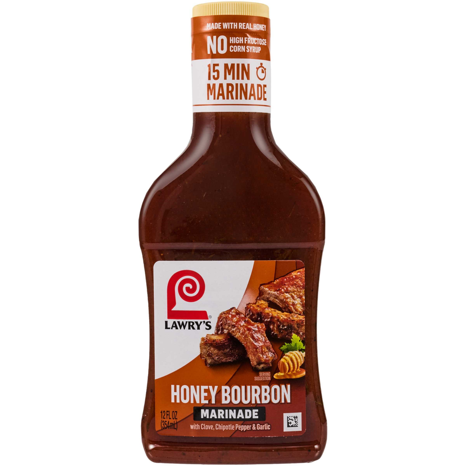 slide 1 of 7, Lawry's Honey Bourbon Marinade, 12 fl oz