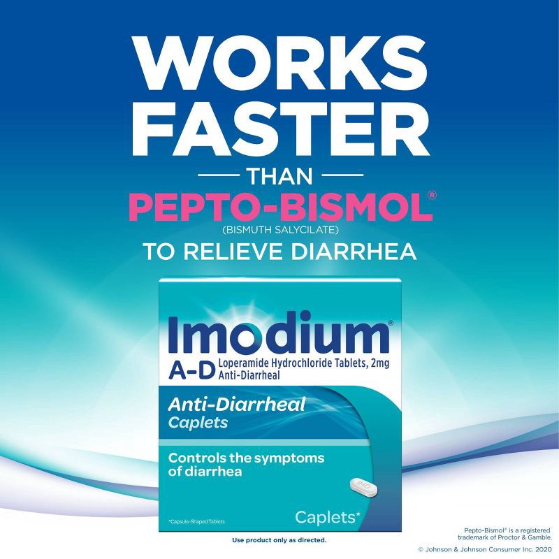 slide 5 of 7, Imodium Anti-Diarrheal caplets - 24ct, 24 ct