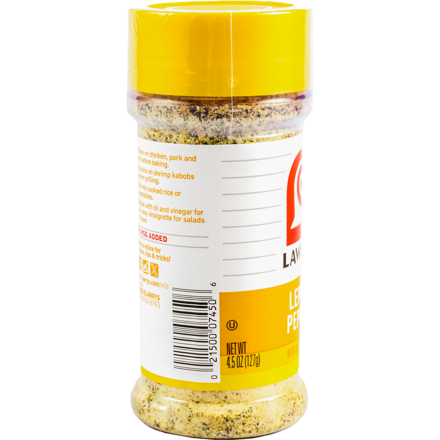 slide 4 of 8, Lawry's Lemon Pepper Blend, 4.5 oz, 4.5 oz