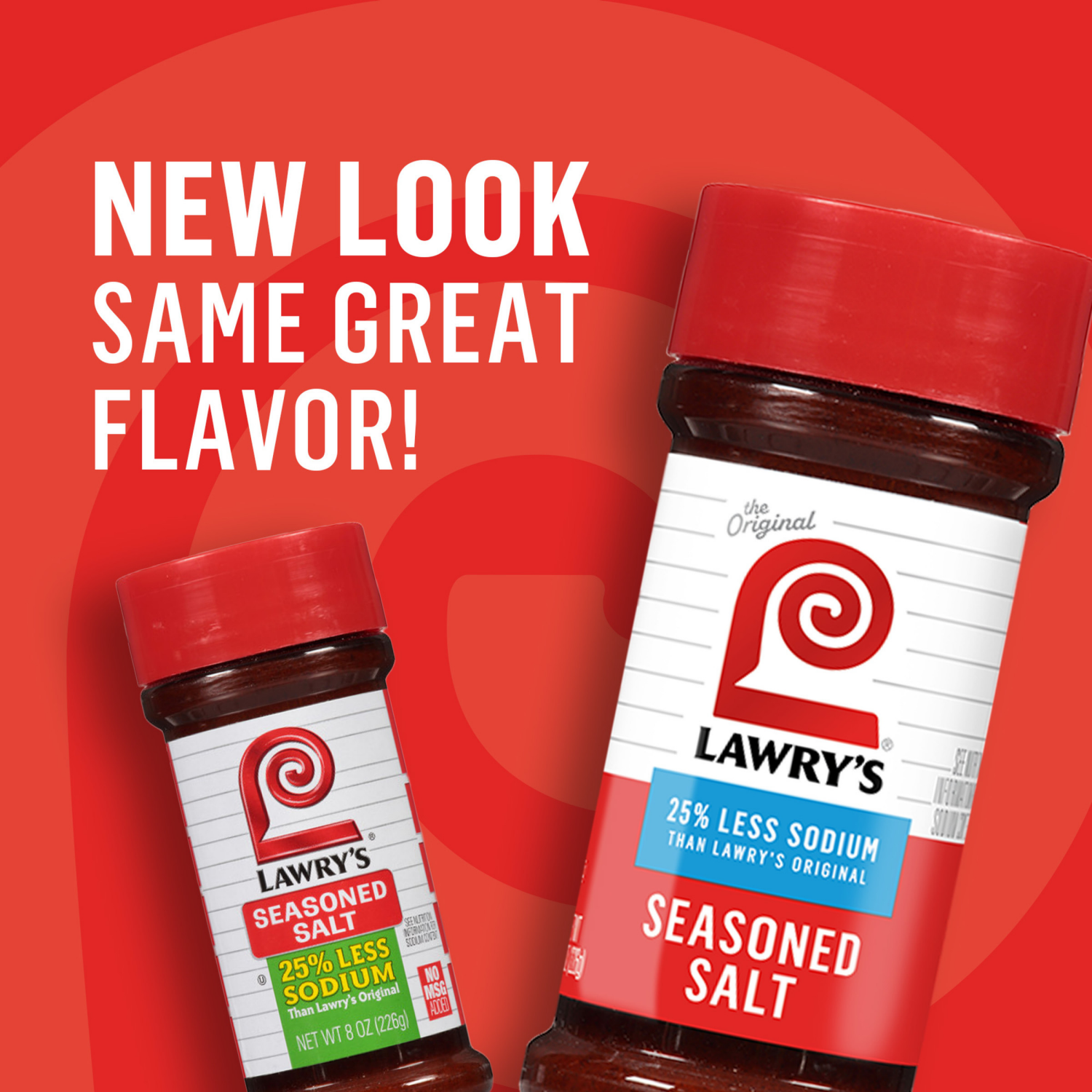 slide 3 of 8, Lawry's 25% Less Sodium Seasoned Salt, 8.0 oz, 8 oz