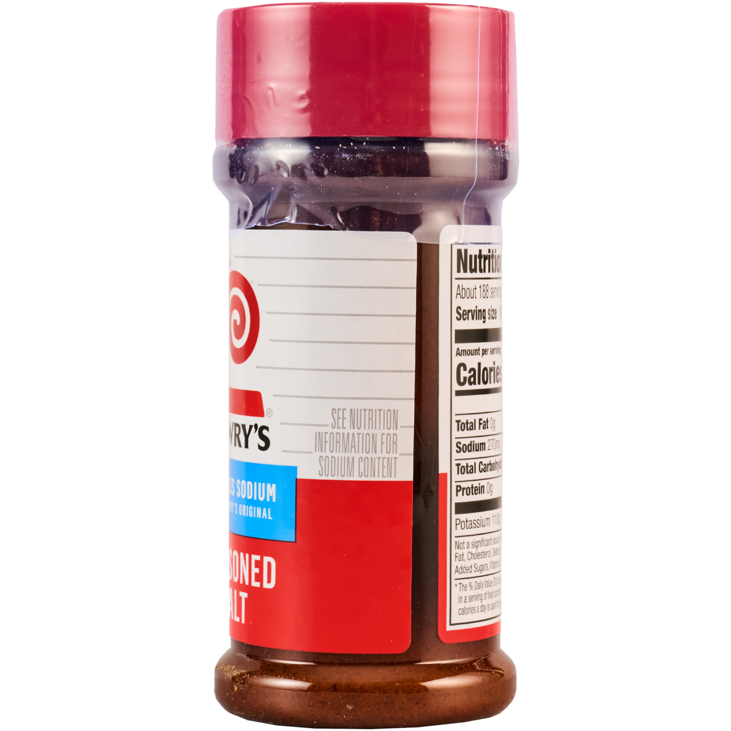 slide 5 of 8, Lawry's 25% Less Sodium Seasoned Salt, 8.0 oz, 8 oz