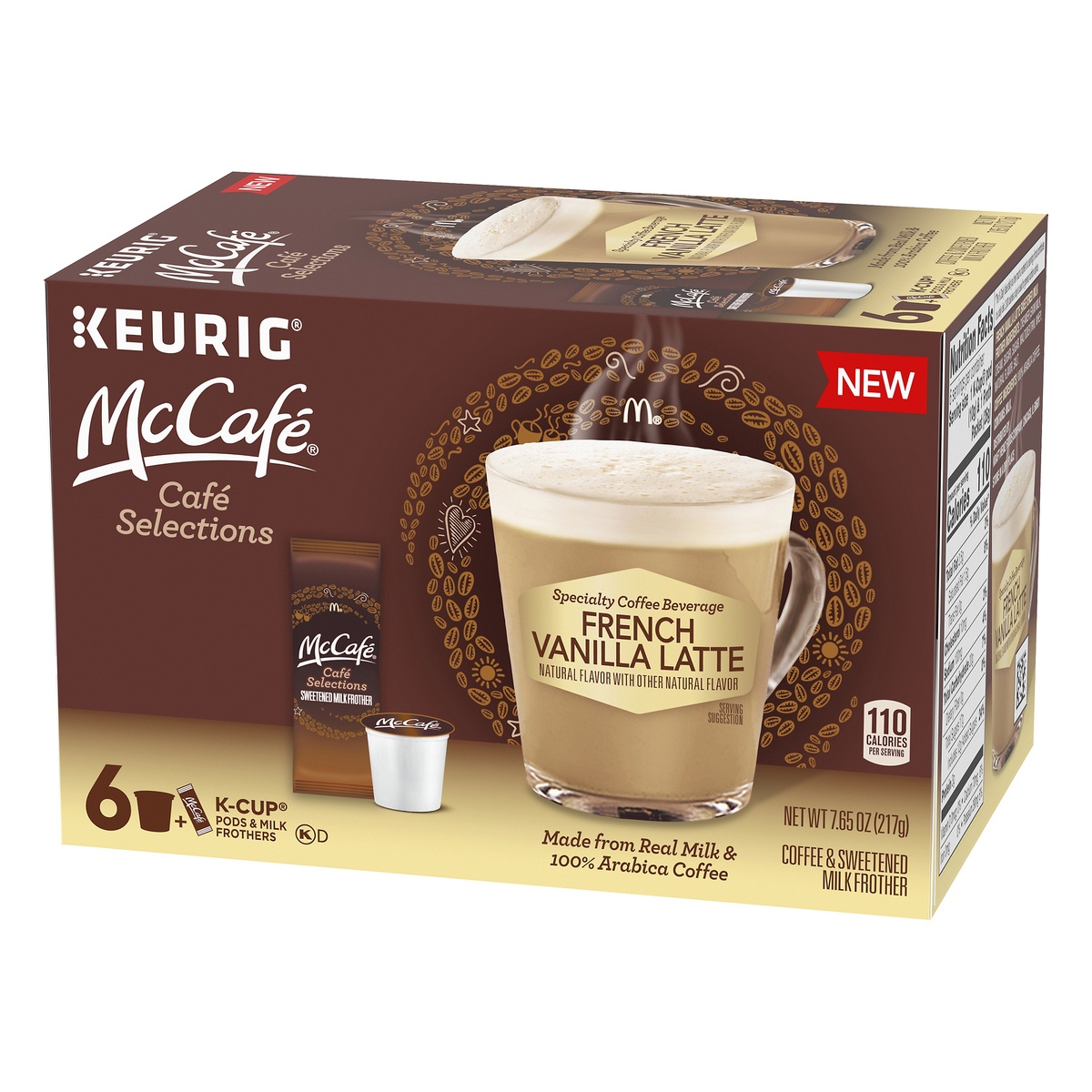 McCafé Cafe Selections French Vanilla Latte KCup Pods & Milk Frothers