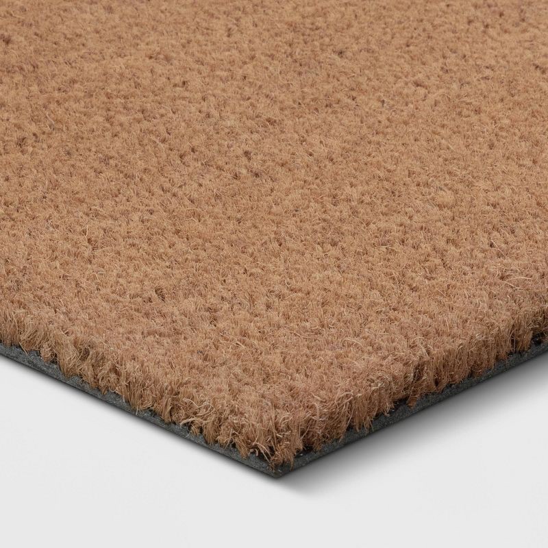 slide 3 of 4, 1'6"x2'6" Solid Doormat Beige - Room Essentials™, 1 ct