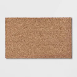 1'6"x2'6" Solid Doormat Beige - Room Essentials™