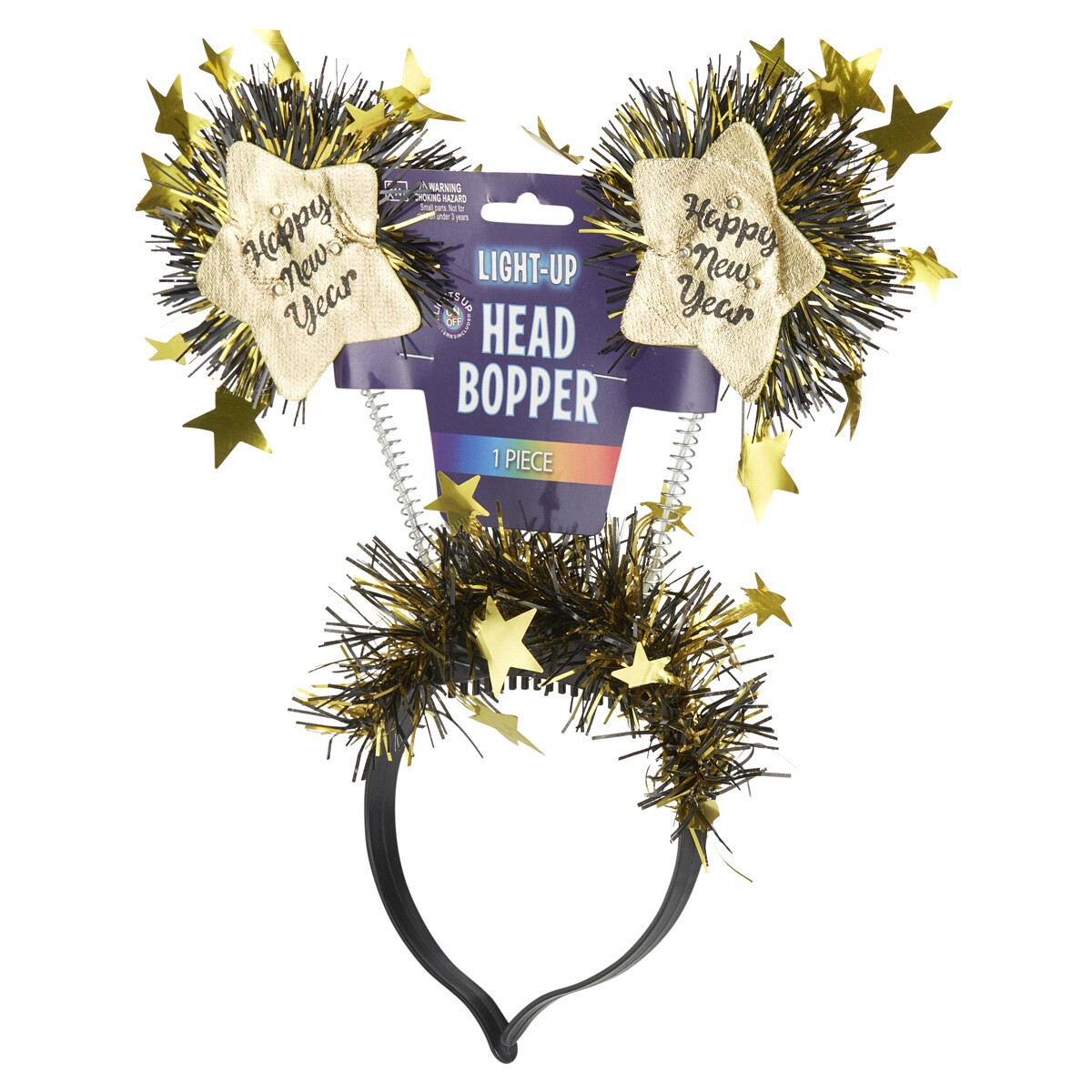 slide 9 of 29, New Year Light-Up Head Bopper, 1 ct