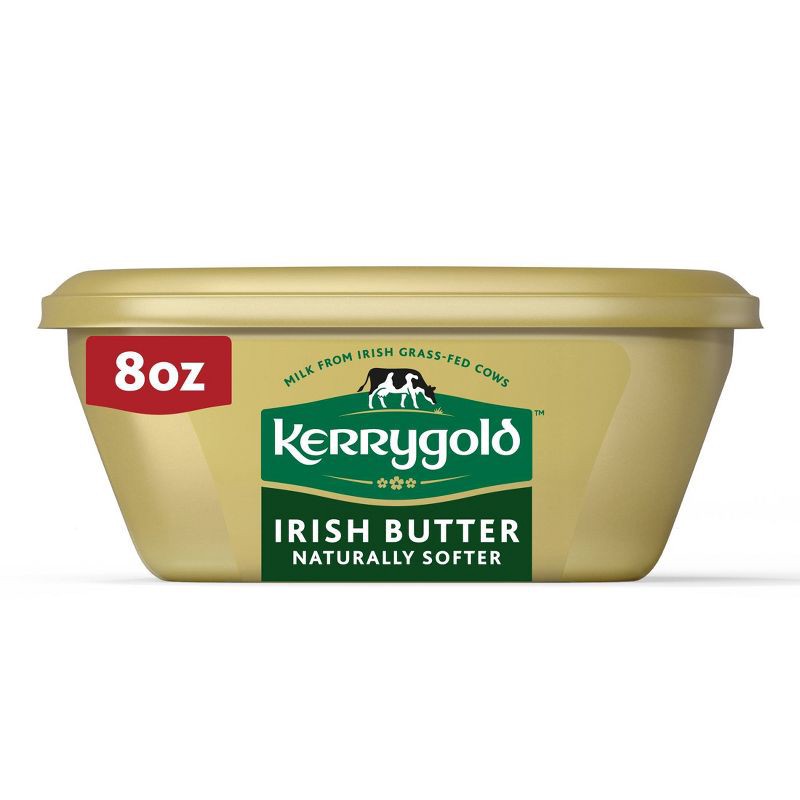 slide 1 of 11, Kerrygold Irish Grass-Fed Naturally Softer Spreadable Butter - 8oz Tub, 8 oz