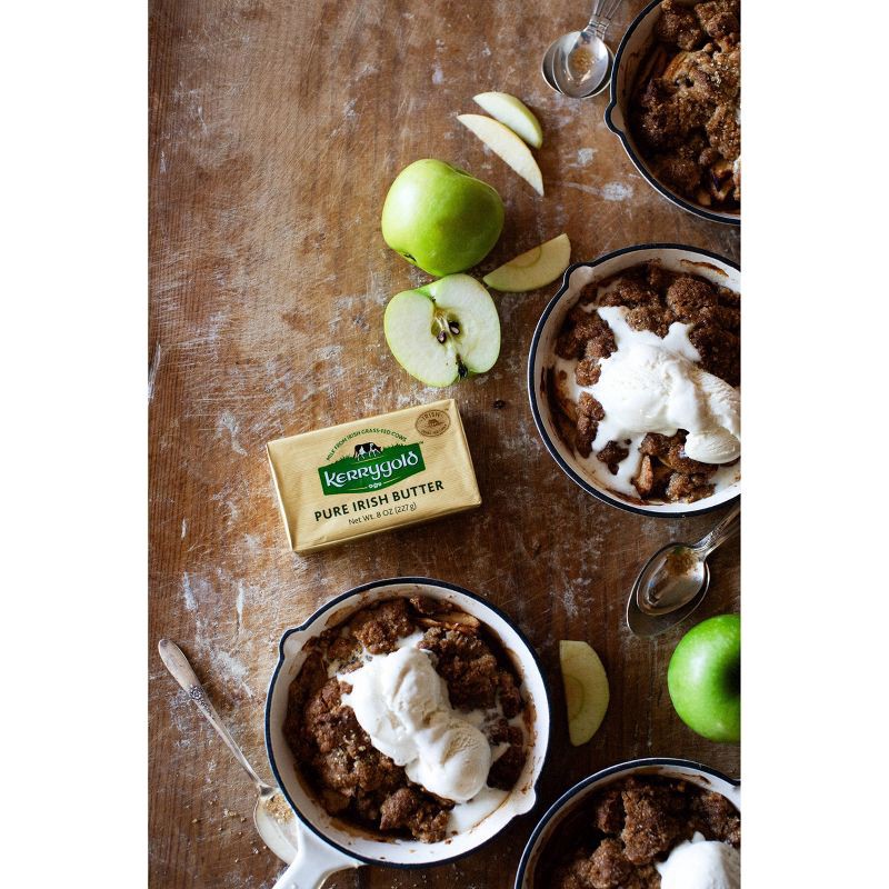 slide 5 of 7, Kerrygold Grass-Fed Pure Irish Block Salted Butter - 8oz Foil, 8 oz