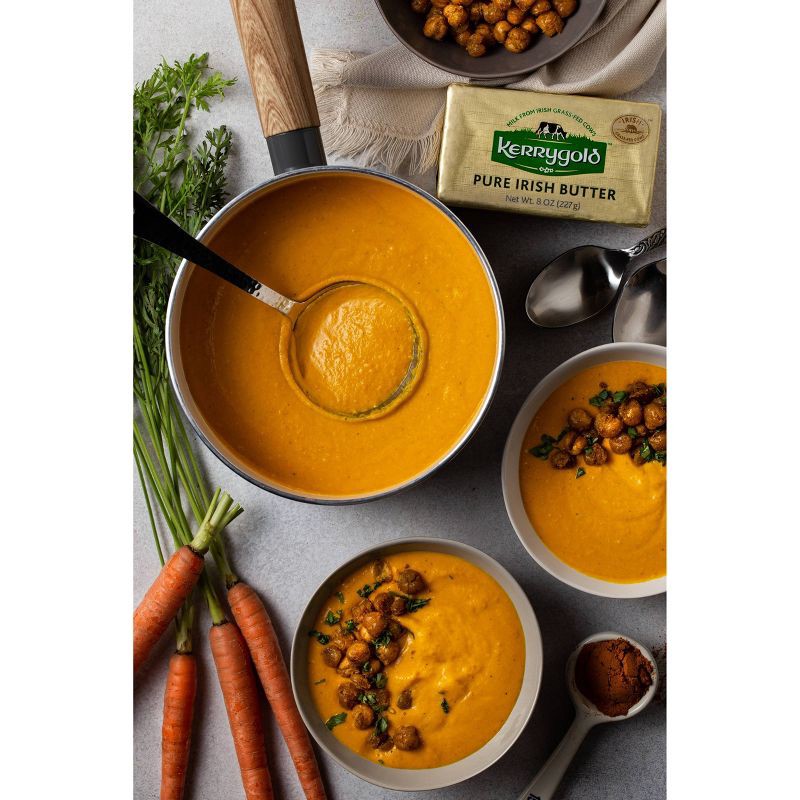 slide 6 of 7, Kerrygold Grass-Fed Pure Irish Block Salted Butter - 8oz Foil, 8 oz