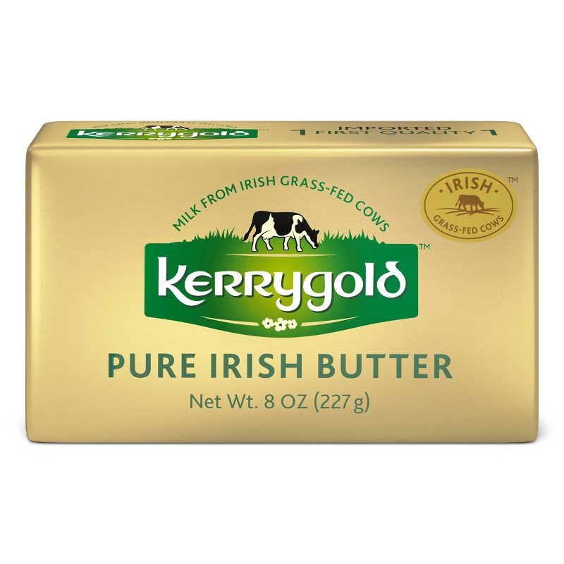 slide 1 of 7, Kerrygold Grass-Fed Pure Irish Salted Butter - 8oz Foil, 8 oz