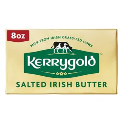 Kerrygold Irish Grass-Fed Salted Block Butter - 8oz Foil