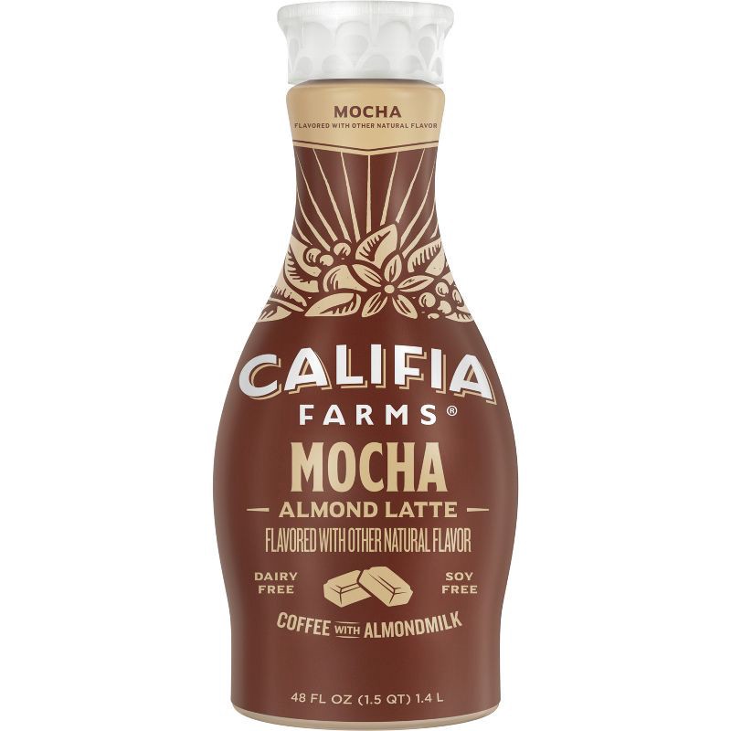 slide 1 of 7, Califia Farms Mocha Cold Brew Coffee with Almond Milk - 48 fl oz, 48 fl oz